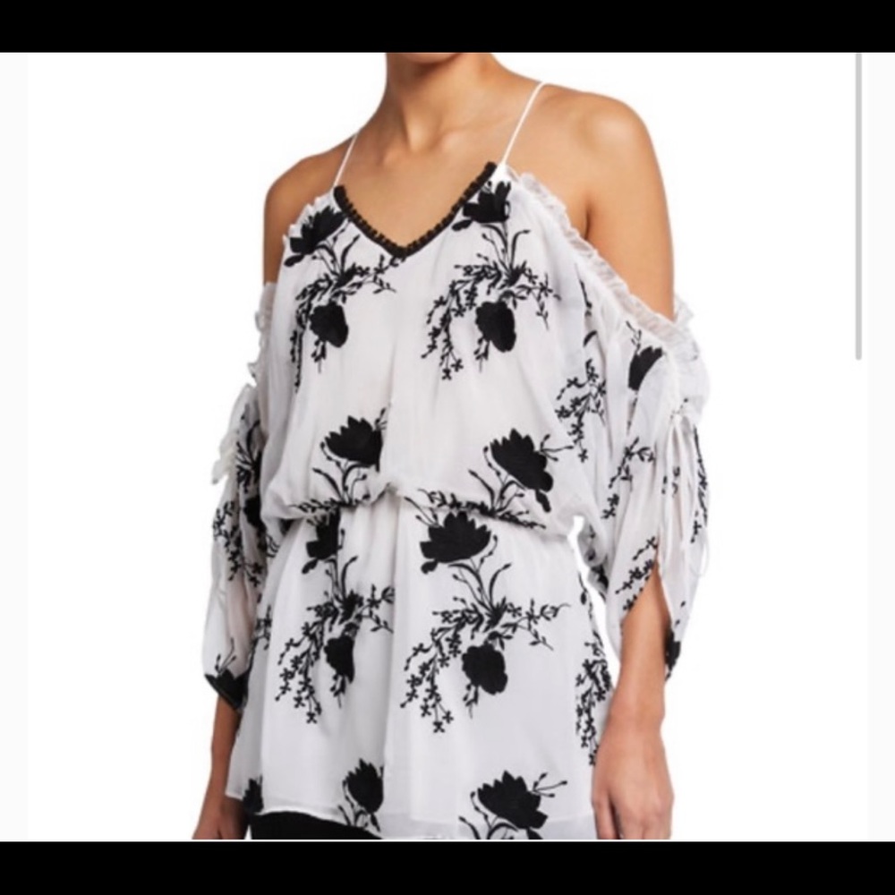Holden Embroidery Drop Waist Top